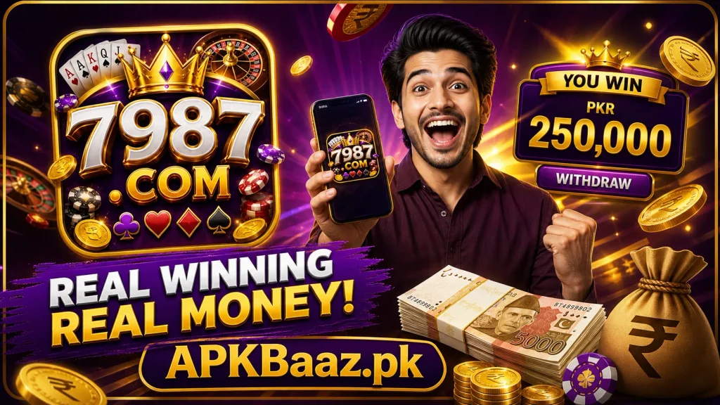 7987 Game APK home screen on Android