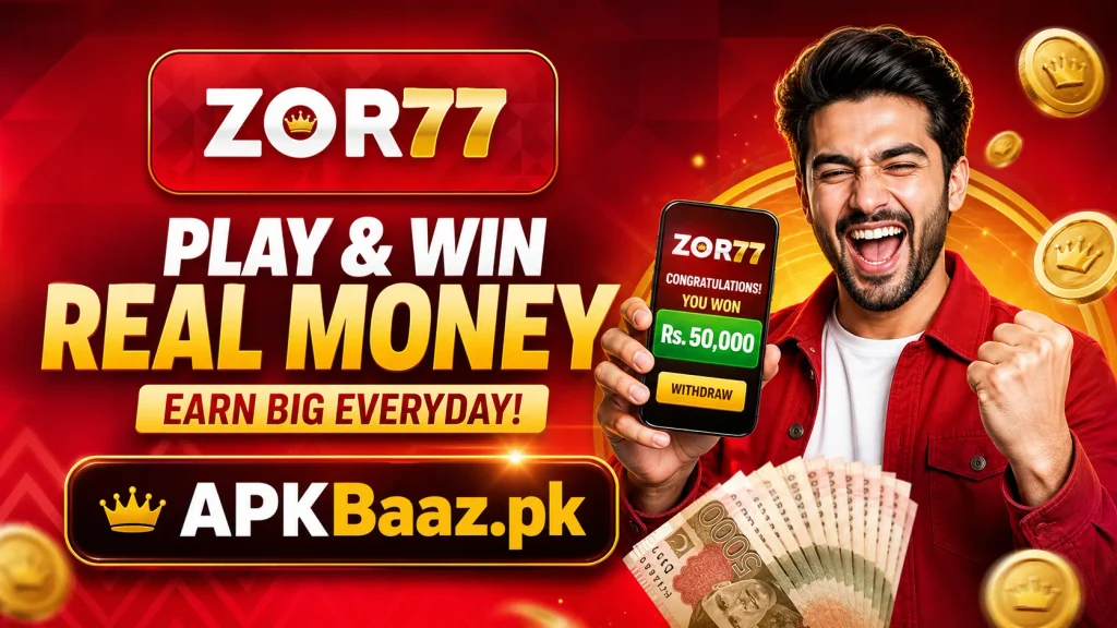 Zor77 Game APK home screen on Android